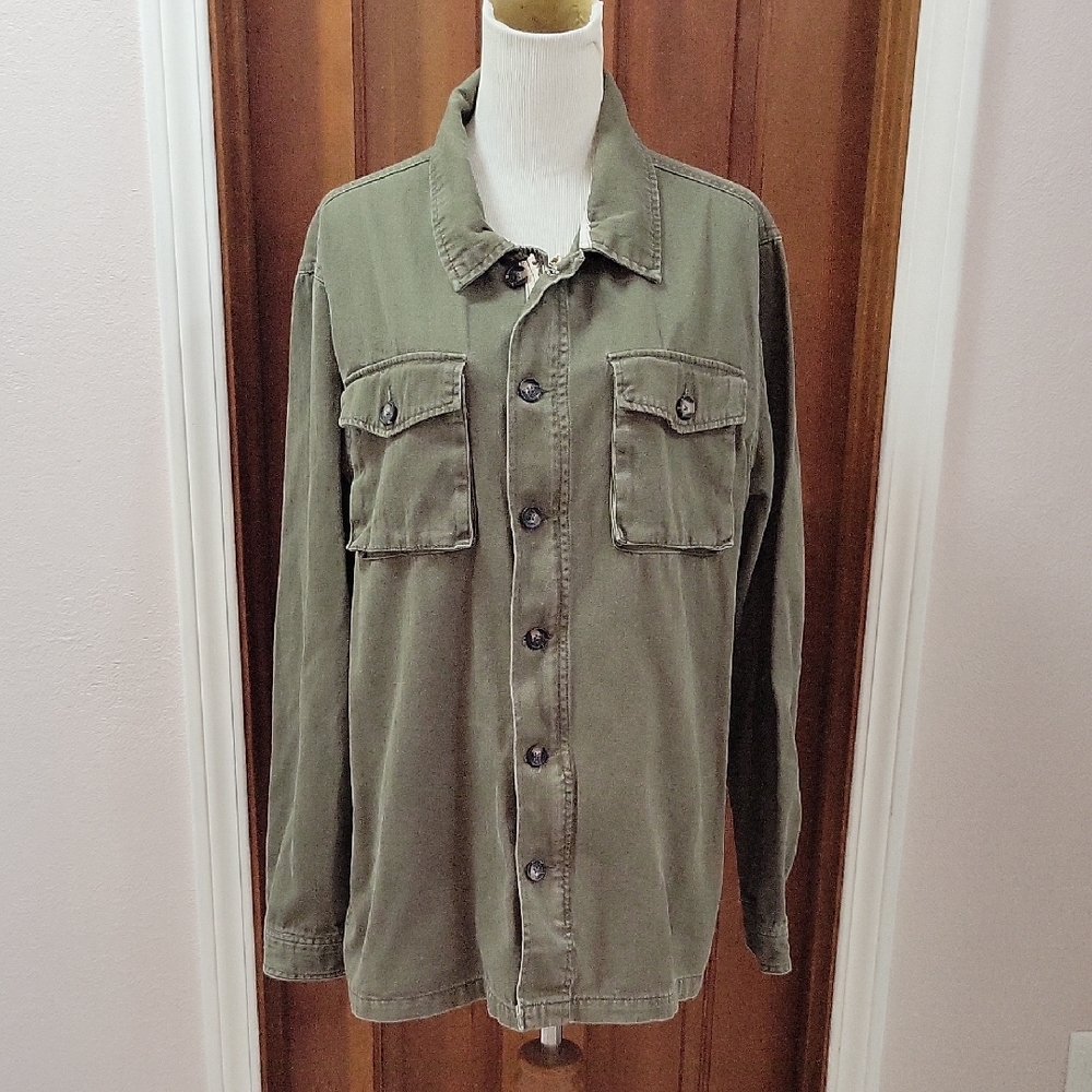 Adam Levine Collection Olive Shirt Jacket